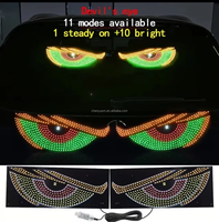 HYNBYZJ Nouveau Design Devil Eyes Led Matrix Panel Eye Lamp Soft Display Screen Window Programmable Flexible for Truck Cars