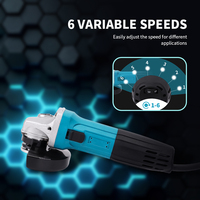 Meuleuse d'angle sans fil professionnelle personnalisable de qualité industrielle 100 mm 220 V pour le conditionnement de surface par pagaie – Ensemble d'outils de ponçage