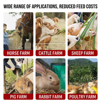 Broyeur de fourrage commercial multifonctionnel pour pailles humides et sèches, déchiqueteur, coupe-silage, machine de traitement des aliments pour animaux