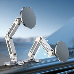 Support de téléphone de voiture pliable flexible en alliage d'aluminium magnétique rotatif à 360 degrés, support de tableau de bord pour iPad, best-seller - Product Image 1