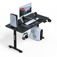 Table de jeu électrique réglable en hauteur à moteur unique AY-2, bureau assis-debout à 2 niveaux, 720-1170 mm, charge 60 kg, pour bureau à domicile avec porte-gobelet