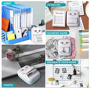Imprimante thermique portable C9 Mini HD sans fil, impression manuelle, papier auto-adhésif pour étiquettes/images/<span class=keywords><strong>photos</strong></span>/reçus/notes/listes - Product Image 2