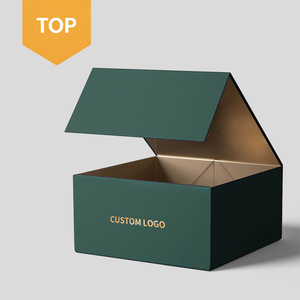 Custom Box With Logo <strong>Green</strong> Magnet Paper Box <strong>Packaging</strong> Wig Clothing Shoe Carton Folding Magnetic Paper Gift Box for Packiging - Product Image 1