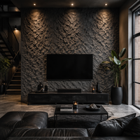 Panneau de pierre flexible MCM personnalisé, placage de pierre souple pliable pour mur intérieur