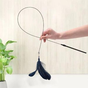 Jouet interactif pour chat avec ventouse et plume pour chats d'intérieur et chatons, idéal pour la poursuite et le jeu - Product Image 3