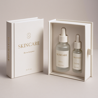 Boîte en papier rigide de luxe recyclable avec logo, faite à la main, boîte à parfum magnétique pour cosmétiques, boîtes d'emballage cadeau pour bijoux