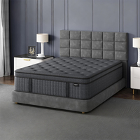 Matelas pleine grandeur OEM/ODM en mousse à mémoire de forme gel, ressorts ensachés individuels, écologique, doux, respirant, fermeté moyenne pour chambre à coucher