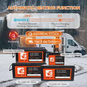 Batería de Fosfato de Hierro LiFePO4 de 12V 24V 100Ah 120Ah <span class=keywords><strong>200Ah</strong></span> 300Ah con Bluetooth, Paquete de Litio de 100 kWh con Bluetooth - Product Image 4