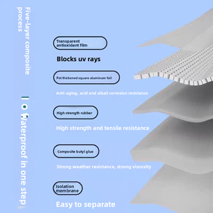 BUTYL <span class=keywords><strong>Sealant</strong></span> băng, nhiệm vụ nặng nề cao su không thấm nước băng cho RV sửa chữa, cửa sổ, thuyền niêm phong - Product Image 5