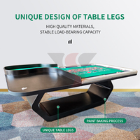 Table de roulette en bois de luxe moderne de haute qualité pour les jeux de casino