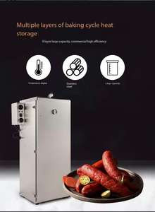 <span class=keywords><strong>Horno</strong></span> Ahumador de Alimentos Multifuncional de 9 Niveles, 1000W, Acero Inoxidable, Ahumador Eléctrico para Carne, Pescado, <span class=keywords><strong>Pollo</strong></span> y Embutidos - Product Image 4