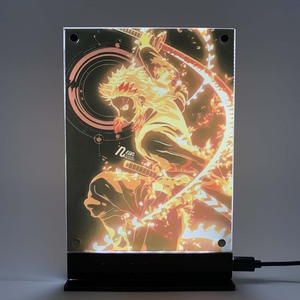 Póster retroiluminado Led Demon Slayer Anime Night Light para regalo de cumpleaños Dormitorio Nightlight Game Room Deco Lámparas de mesa Sign Rengoku - Product Image 1