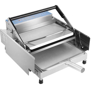 Máquina de hamburguesas industrial máquina de calentamiento de hamburguesas eléctrica máquina de formación de hamburguesas Manual de acero inoxidable/Prensa de hamburguesas - Product Image 1