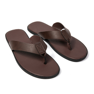 Chaussons pour hommes grande taille EUR 40-47 en cuir microfibre imperméable, semelle en caoutchouc antidérapante, bout ouvert, respirants, décontractés, été - Product Image 6
