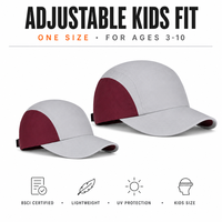 Casquette de baseball 5 panneaux pour enfants, style camper, color block, réglable, pour garçons et filles, protection solaire, prix usine, vente en gros, fournisseur OEM, BSCI