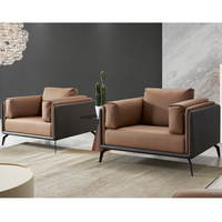 Canapé pour salle de réunion personnalisé Mobilier moderne de luxe pour direction commercial confortable Canapé en cuir pour réception et bureau