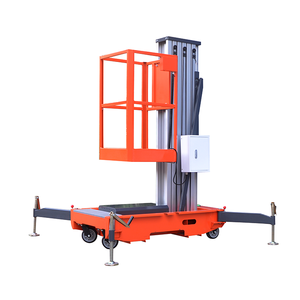 Aerial Platform Lift <span class=keywords><strong>Aluminium</strong></span> <span class=keywords><strong>Mobile</strong></span> Platform Kerja Jenis Vertikal Tiang Ganda Portabel Man 1210*600/1450*600 Ukuran Meja - Product Image 4