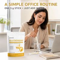 Poudre de L-Glutathion en bâtonnets, marque privée OEM, 40 bâtonnets pour l'éclat quotidien et la santé cellulaire, complément nutritionnel