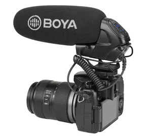 BOYA BY-BM3032 כיוונית על מצלמה Shotgun מיקרופון סופר cardioid מיקרופון עבור DSLR מצלמה מצלמות וידאו אודיו מקליט