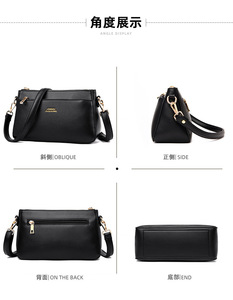 Sacs à main en cuir PU, sac messager, sac combiné pour femme, sac à main décontracté de luxe, sac à bandoulière pour femme - Product Image 5