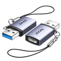 Adaptateur convertisseur USB Type-C femelle vers USB3.0 femelle Jasoz, adaptateur OTG, 18W, 480 Mbps, charge rapide pour téléphone portable, ordinateur portable