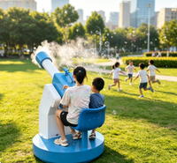 Machine à bulles commerciale, rotation à 360°, fonctionnement sans surveillance 24h/24, adaptée aux parcs d'attractions et aux places publiques