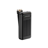 Batterie externe solaire grande capacité 30000 mAh compatible avec iPhone, écouteurs, montre, chargeur rapide, batterie 30000 mAh personnalisée