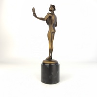 Nouveau Trophée Personnalisé en Bronze Chaud, Sculpture Buste Homme Masque de Clown Sexy, Artisanat Métallique, Meilleur Trophée de Mode pour Vainqueur