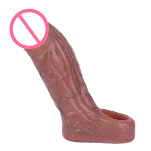 <span class=keywords><strong>FAAK</strong></span> 男士 100% 防水液体硅胶空心阴茎套成人情趣用品加长加厚封闭式设计 S8127 - Product Image 5