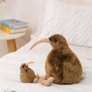 Peluche Mascotte Nouvelle-Zélande, <span class=keywords><strong>petit</strong></span> oiseau kiwi à <span class=keywords><strong>bec</strong></span> long, en peluche douce avec rembourrage en coton PP, cadeau d'anniversaire - Product Image 5