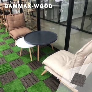 Bán buôn ngoài trời tự làm gạch Composite sàn gỗ gạch dễ dàng cài đặt không thấm nước lồng vào nhau WPC sàn gạch - Product Image 6