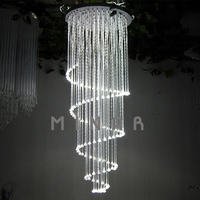 Lustre en fibre optique LED 80W en aluminium avec design moderne 6 couleurs pour la décoration