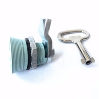 Serrure à came étanche en alliage de zinc MS702 pour portes en verre, boîtes aux lettres, panneaux, armoires et classeurs - Grade 2 ANSI, 2 clés