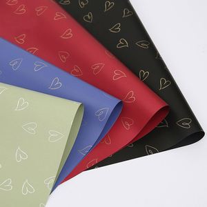 New Arrival 58*58cm Heart Pattern Printed Floral <b>Wrapping</b> <b>Paper</b> for Flowers Florist Bouquet Wrapper - Product Image 3