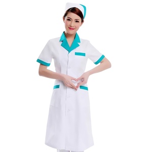 Señoras de alta calidad Cuidado DE LA SALUD Enfermera Catering Cuidador Hospital Raya Enfermería Uniforme Vestido DE TRABAJO - Product Image 1