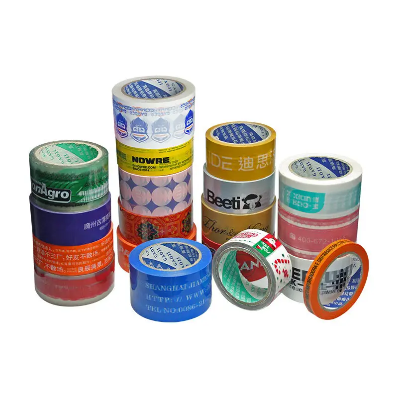Fornecedores De Marca Embalagem OPP Adesivo Violoncelo Jumbo Roll Envio Logotipo Personalizado Impresso Claro Frágil Plástico Bopp Embalagem Fita
