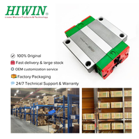 Rail de guidage linéaire HIWIN HGW original, bloc de chariot HGW15CC HGW20CC HGW25CC HGW30CC pour machine CNC