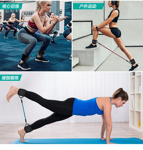 Fascia di resistenza ai glutei e alle <span class=keywords><strong>gambe</strong></span> con polsini alla caviglia Kit di <span class=keywords><strong>allenamento</strong></span> per esercizi Fitness per <span class=keywords><strong>gambe</strong></span> - Product Image 6