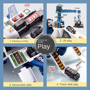 Pista da Corsa per Bambini in Plastica ABS Scala 1:5, Giocattolo Deformabile con Luci e Musica per Ragazzi 4-6 <span class=keywords><strong>Anni</strong></span> - Product Image 4