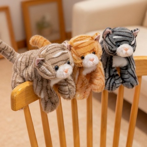 Peluche Gatto a Righe Carino, Gattino Kawaii Imbottito con Strisce, <span class=keywords><strong>Super</strong></span> Morbido, Imbottitura in Cotone PP, Regalo per Bambini - Product Image 5