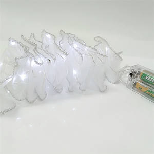 <span class=keywords><strong>Ruban</strong></span> lumineux avec lumière <span class=keywords><strong>LED</strong></span> en Organza, guirlande féerique pour chambre à coucher, fête de vacances, mariage, noël, décoration, 10 m - Product Image 3