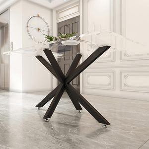 Pieds de meubles modernes pour table en marbre, verre ou bois, emballage pour vente par correspondance, pieds de table à manger en métal, base de bureau robuste - Product Image 3
