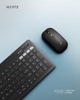Keyboard Mouse Nirkabel Ultra-tipis Isi Ulang untuk Komputer Kantor, Laptop, dan Tablet - Laris Terjual