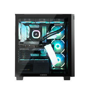 SUITMASTER M3000 BK Mid Tower Gaming Case 1x140mm ARGB Fan 360mm Radiador Tipo-C USB 3,0 Malla de vidrio templado superior frontal - Product Image 4