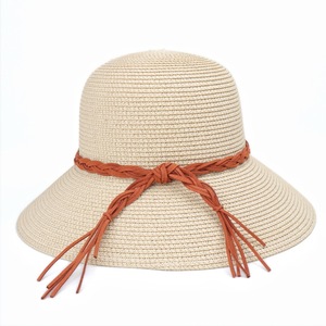 Floppy Straw <b>Hat</b> Women Natural Grass Wide Brim Beach Sun Protection <b>Hat</b> With Braided Rope <b>Band</b> Adult Female Summer Outdoor Use - Product Image 5