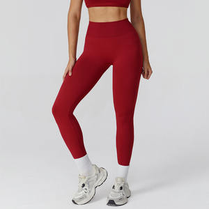 <span class=keywords><strong>Leggings</strong></span> de sport pour femmes, taille haute, respirants, effet push-up, pour la gym, la course et le fitness, vente en gros, logo personnalisé - Product Image 2