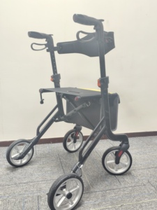 Déambulateur pliant ultra-léger en aluminium avec motif en fibre de carbone pour les personnes âgées, usage quotidien - Product Image 4