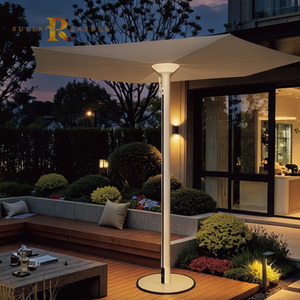 Parasol inversé moderne <span class=keywords><strong>à</strong></span> LED solaire <span class=keywords><strong>de</strong></span> 3 m, pliage rapide manuel, parasol d'extérieur pour patio et jardin - Product Image 1