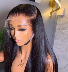 100% tóc con người HD ren phía trước tóc giả-pre-ngắt tự nhiên chân tóc, glueless, 13x4/13x6 HD Trong Suốt Ren phía trước tóc giả cho phụ nữ - Product Image 1