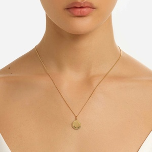 Collier en <span class=keywords><strong>Vermeil</strong></span> <span class=keywords><strong>Or</strong></span> 18 carats, <span class=keywords><strong>Bijoux</strong></span> de Mode en Argent Sterling, Pendentif Personnalisé, Vente en Gros de <span class=keywords><strong>Bijoux</strong></span> en Argent Sterling 925 - Product Image 2